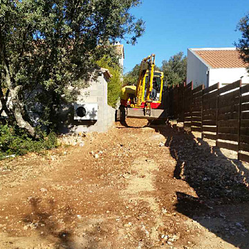 Terrassement d'un terrainen pente à Colomiers